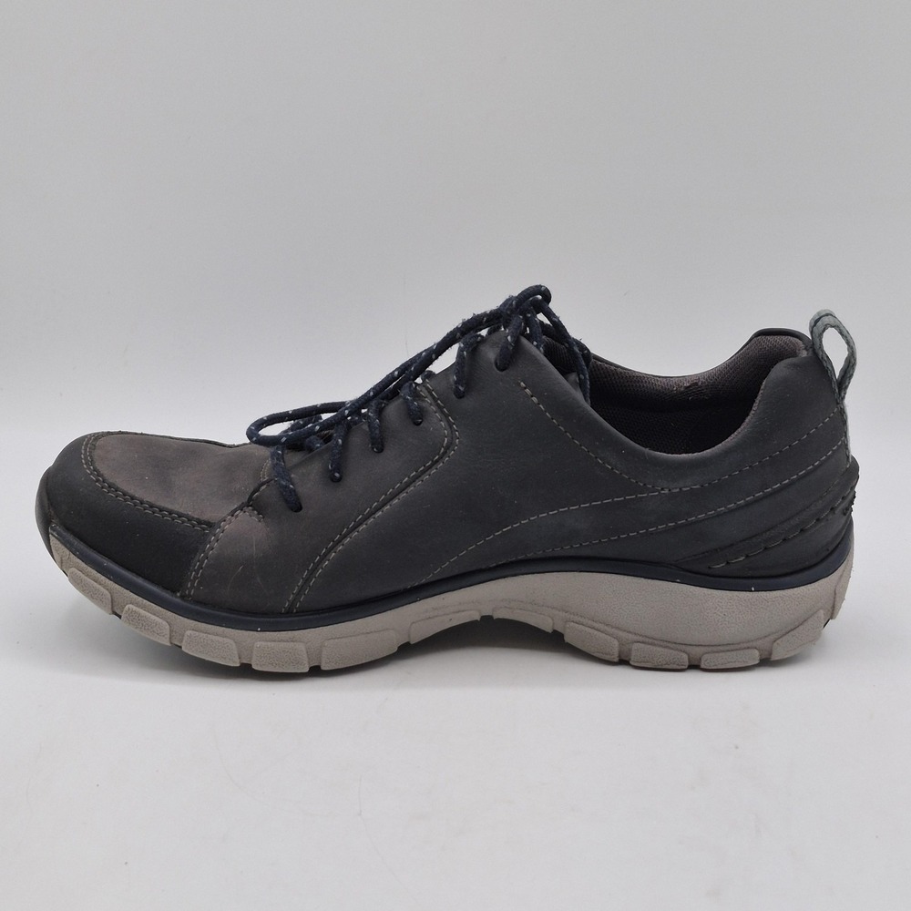 Clarks‎ WaveWalk Shoes Womens Size 7.5 Gray Leather Walking Comfort Lace Up - Picture 3 of 12